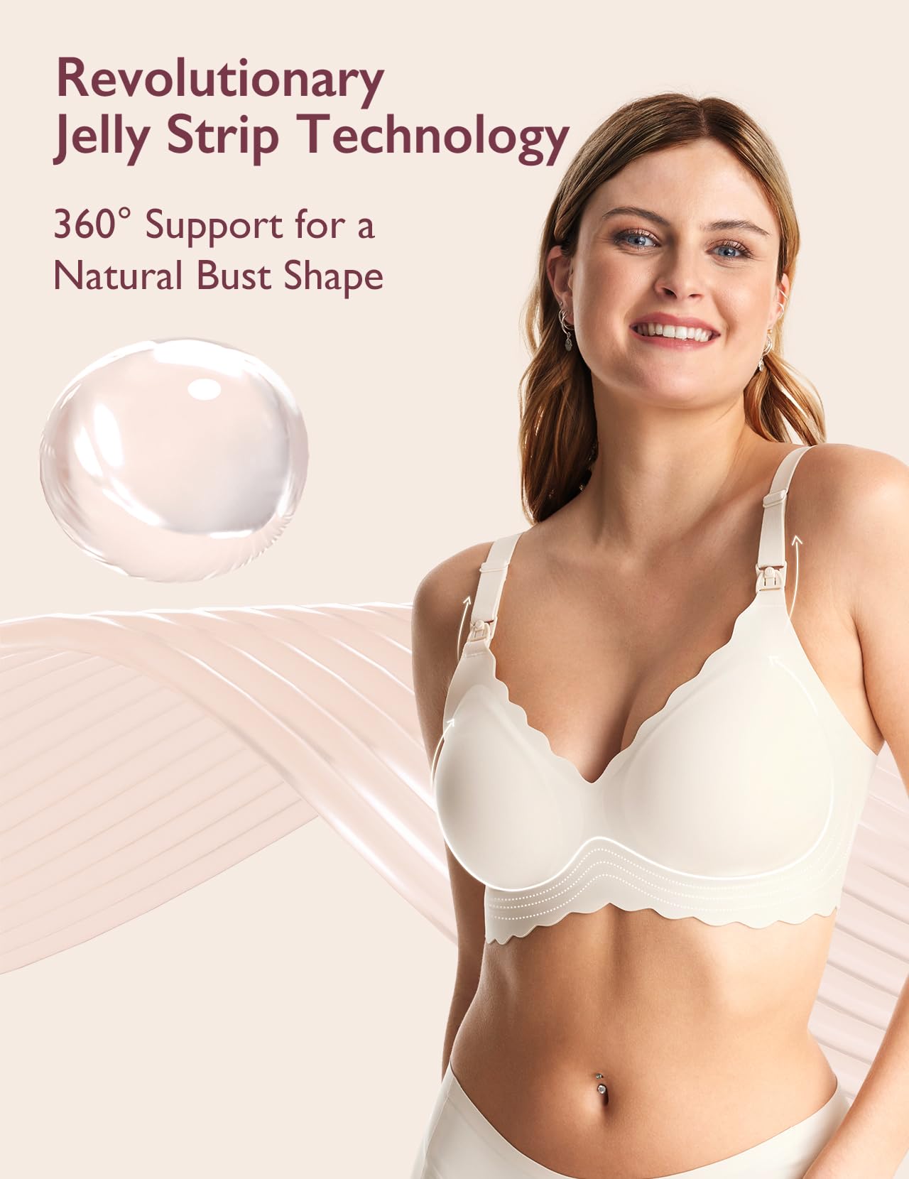 Foto 4 pulgar | Sujetador De Lactancia Momcozy Seamless Para Embarazo Y Maternidad Inalámbrico - Venta Internacional.