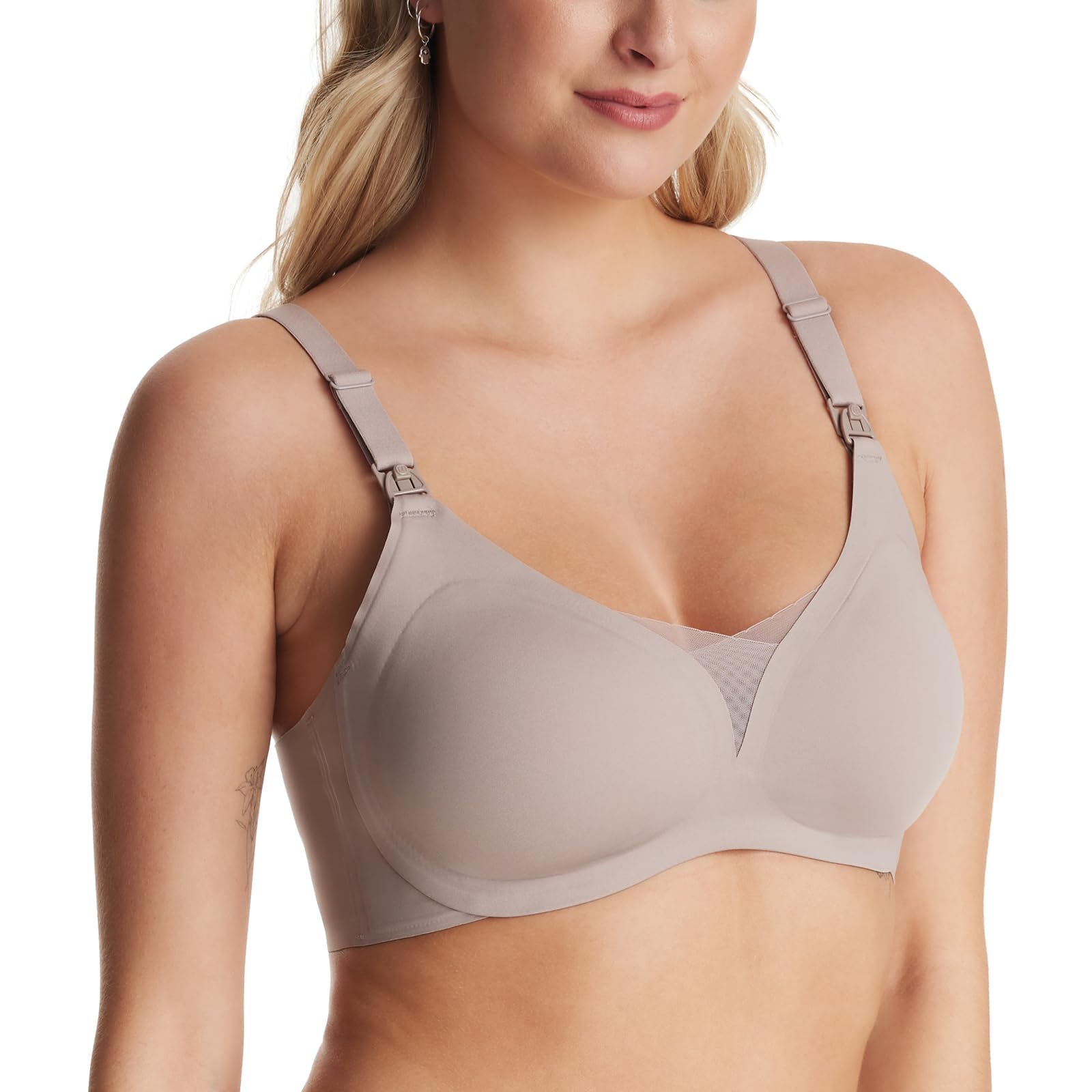 Foto 2 pulgar | Sujetador De Lactancia Momcozy Comfort Maternity Sleep Brown - Venta Internacional.