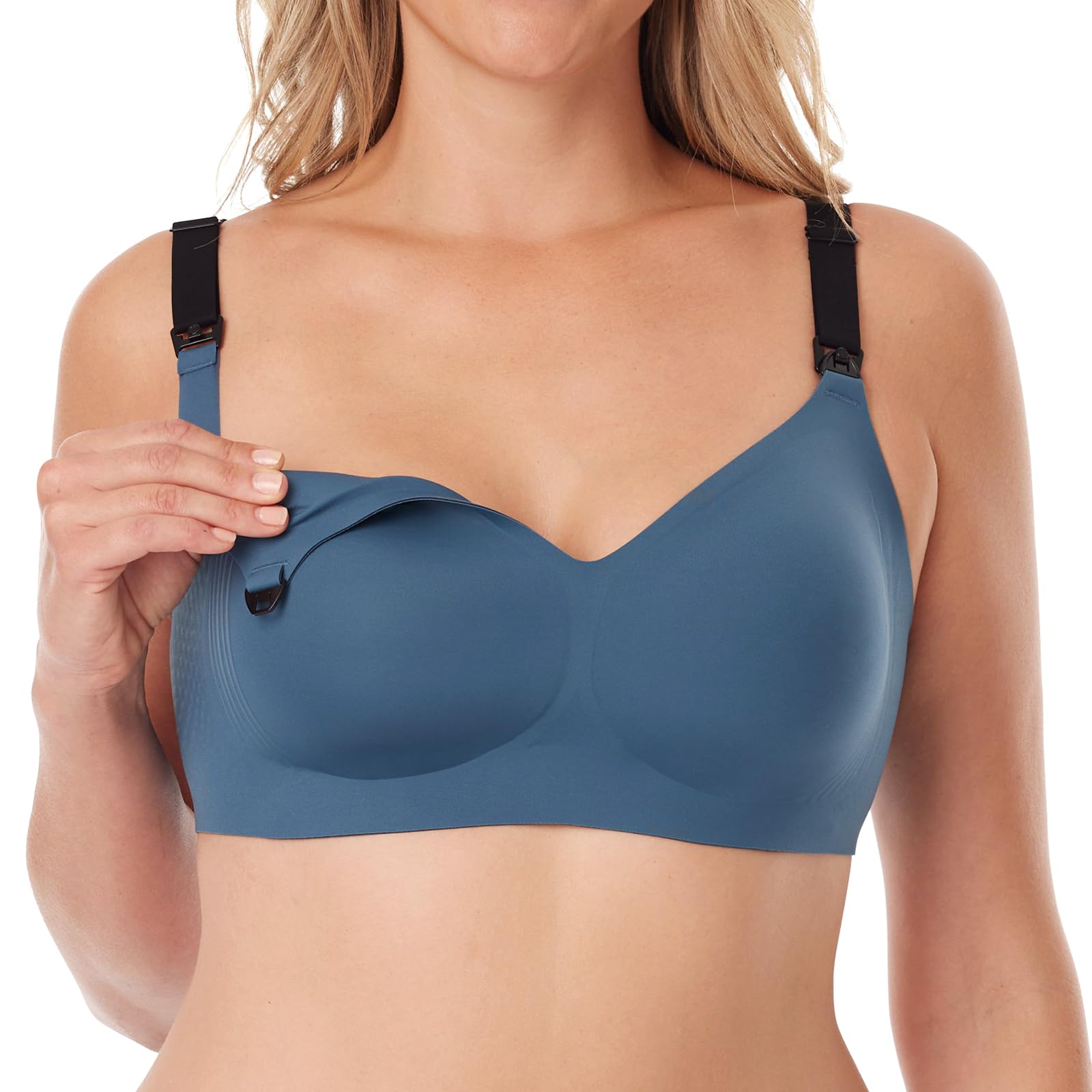 Foto 2 pulgar | Sujetador De Lactancia Momcozy 3.0 Jelly Strip Lift Support Nordic Blue - Venta Internacional.