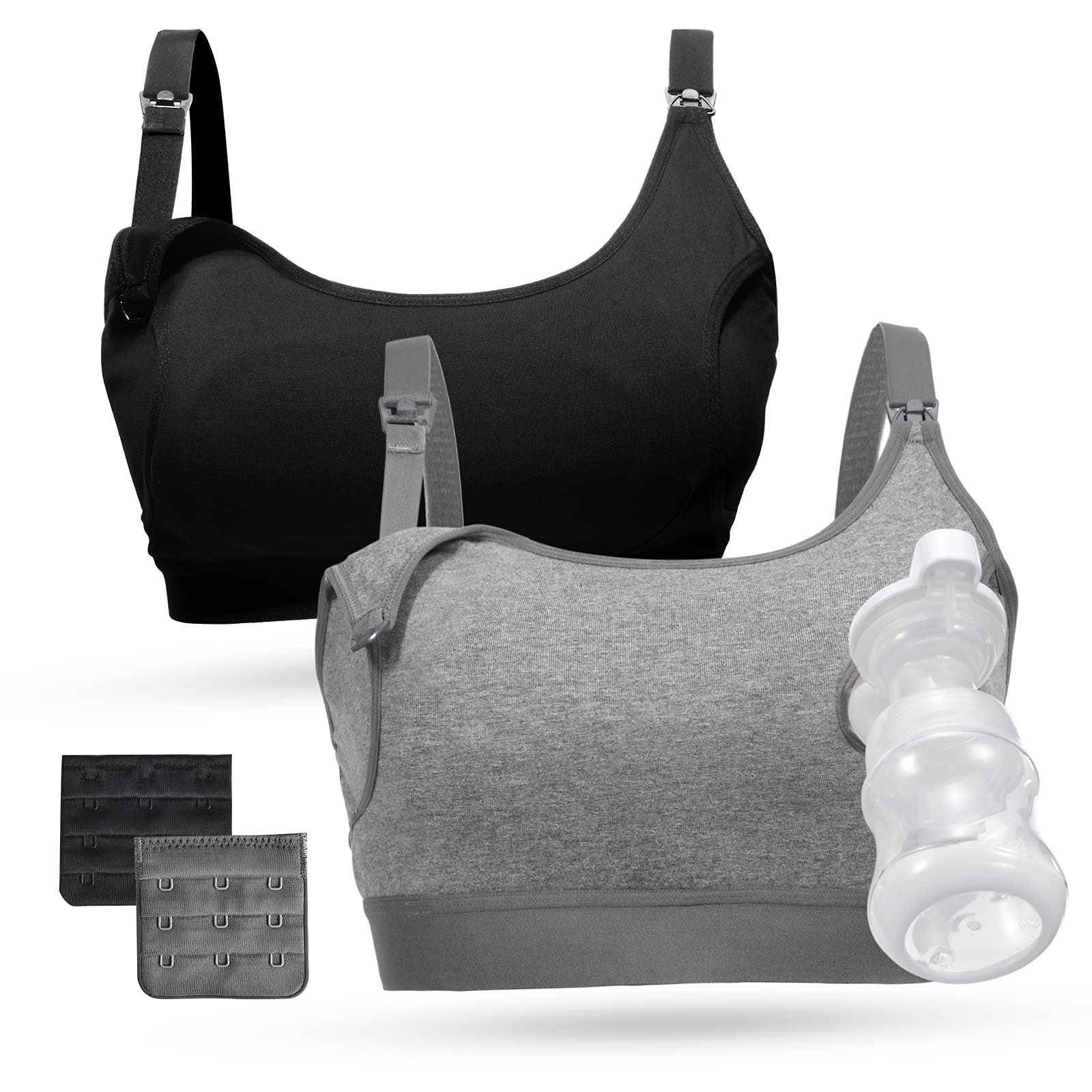 Foto 2 pulgar | Sujetador Momcozy Pumping Bra, Manos Libres, 2 Unidades, Algodón - Venta Internacional.