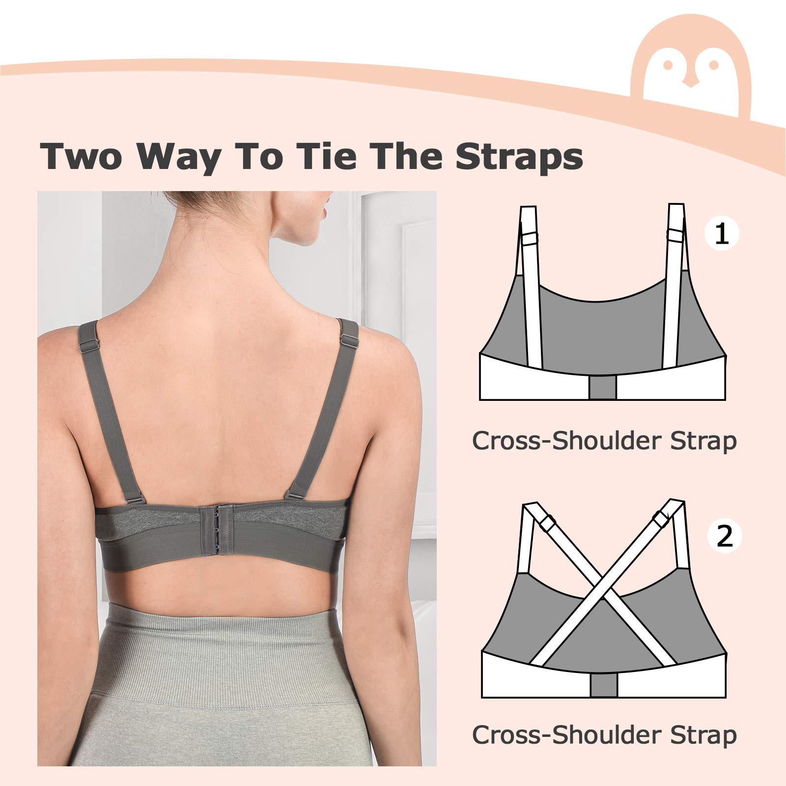 Foto 4 | Sujetador Momcozy Pumping Bra, Manos Libres, 2 Unidades, Algodón - Venta Internacional.