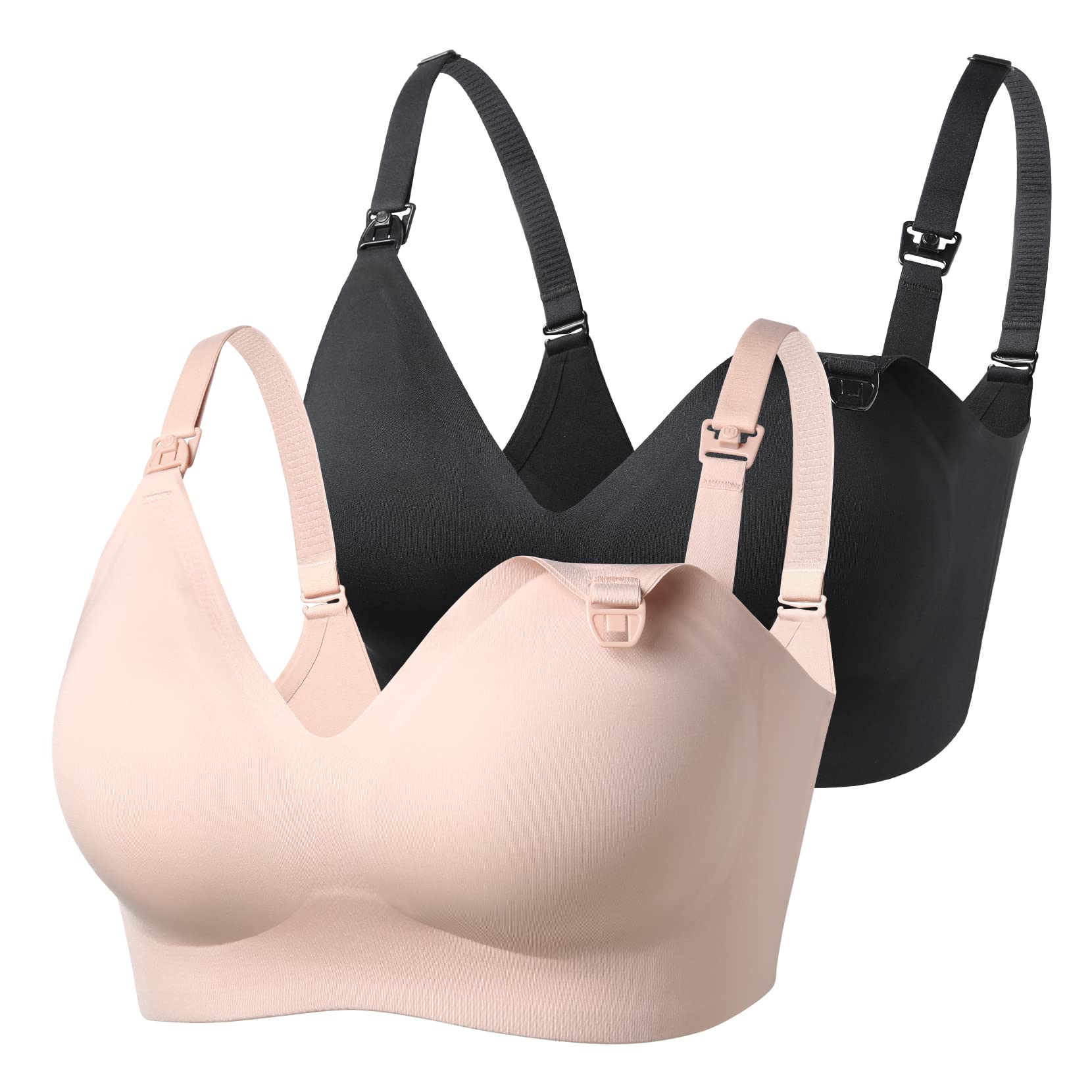 Foto 2 pulgar | Sujetador De Lactancia Momcozy Seamless, Paquete De 2 Unidades, Cómodo Para Mujer - Venta Internacional.
