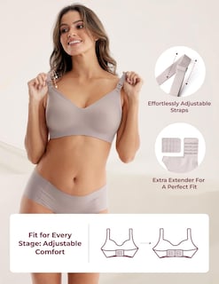 Foto 4 | Sujetador De Lactancia Momcozy Seamless, Paquete De 2 Unidades, Cómodo Para Mujer - Venta Internacional.