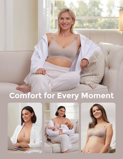 Foto 5 | Sujetador De Lactancia Momcozy Seamless, Paquete De 2 Unidades, Cómodo Para Mujer - Venta Internacional.