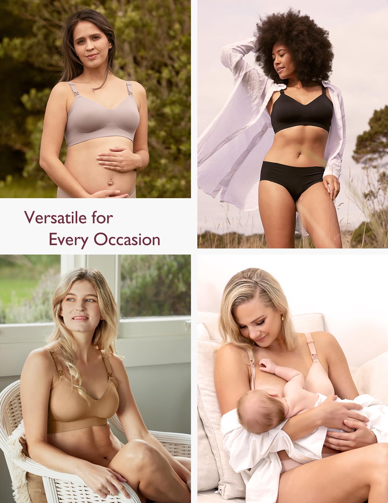 Foto 8 pulgar | Sujetador de Lactancia Momcozy Yn21 Seamless Ultra Comfort Maternity - Venta Internacional