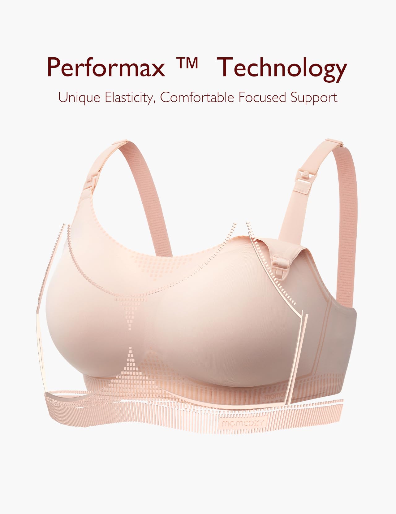 Foto 3 pulgar | Sujetador de Lactancia Momcozy Seamless Ultra Comfort Maternity Performax - Venta Internacional
