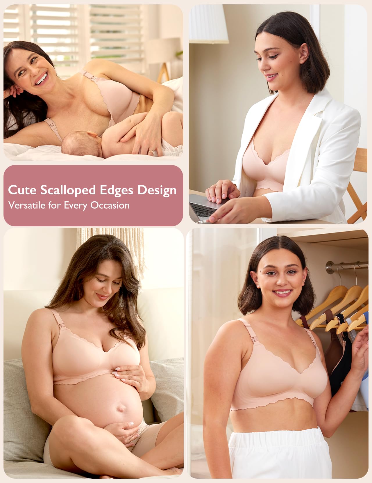 Foto 5 | Sujetador De Lactancia Momcozy Seamless Para Embarazo Y Maternidad Inalámbrico - Venta Internacional.