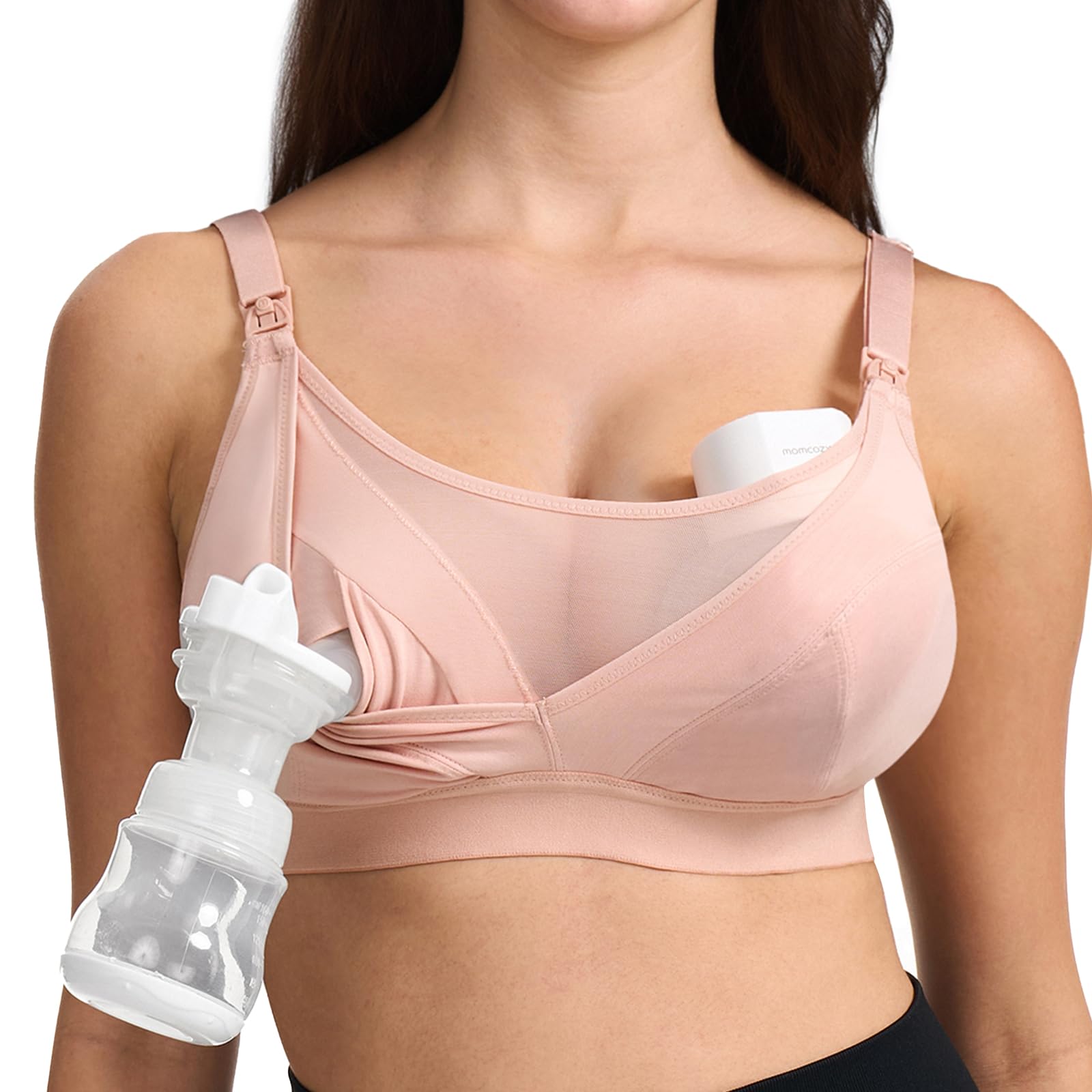 Foto 2 pulgar | Sujetador De Bombeo Y Lactancia Momcozy Mesh Support Mesh Support Manos Libres - Venta Internacional.