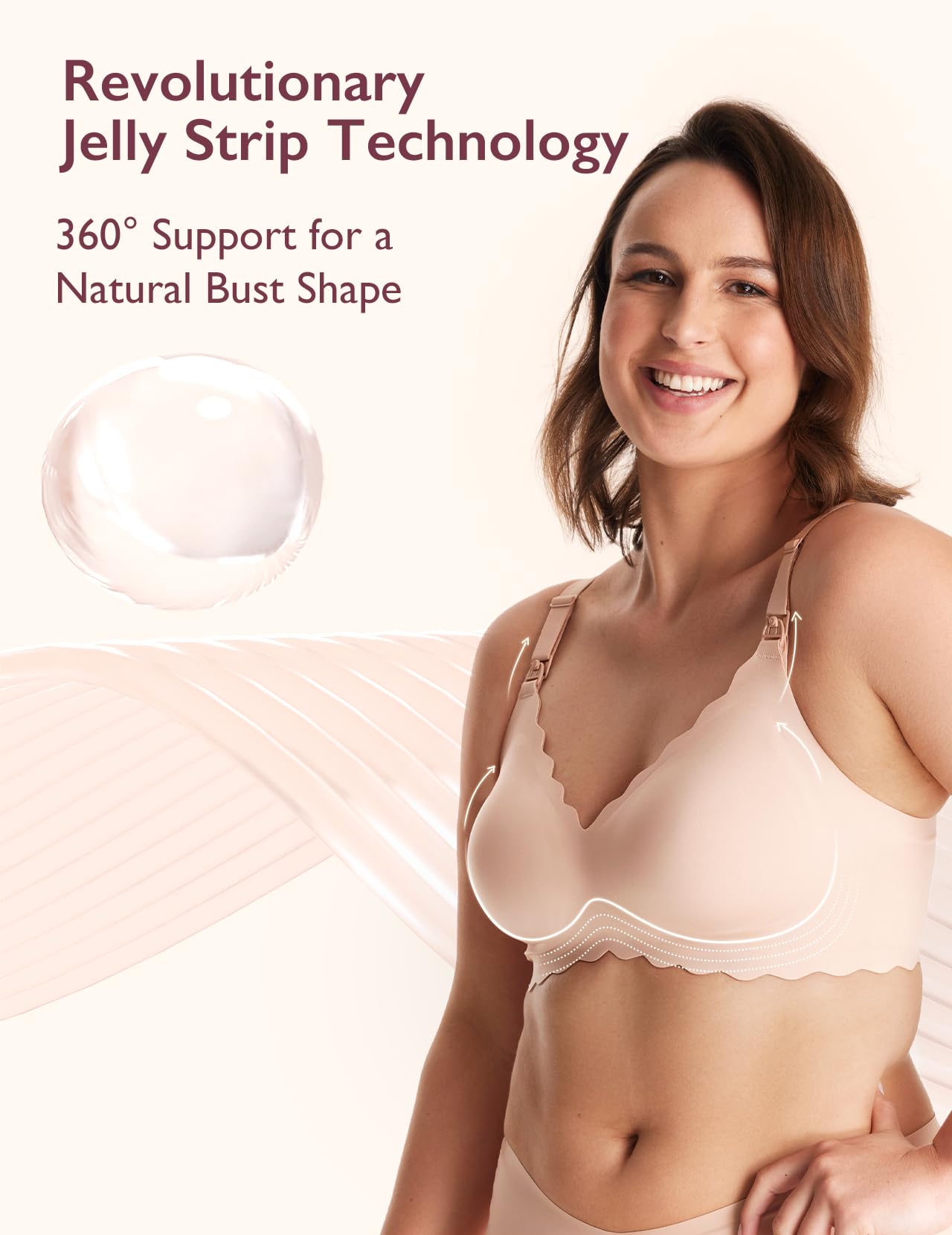 Foto 4 pulgar | Sujetador De Lactancia Momcozy Seamless Para Embarazo Y Maternidad Inalámbrico - Venta Internacional.