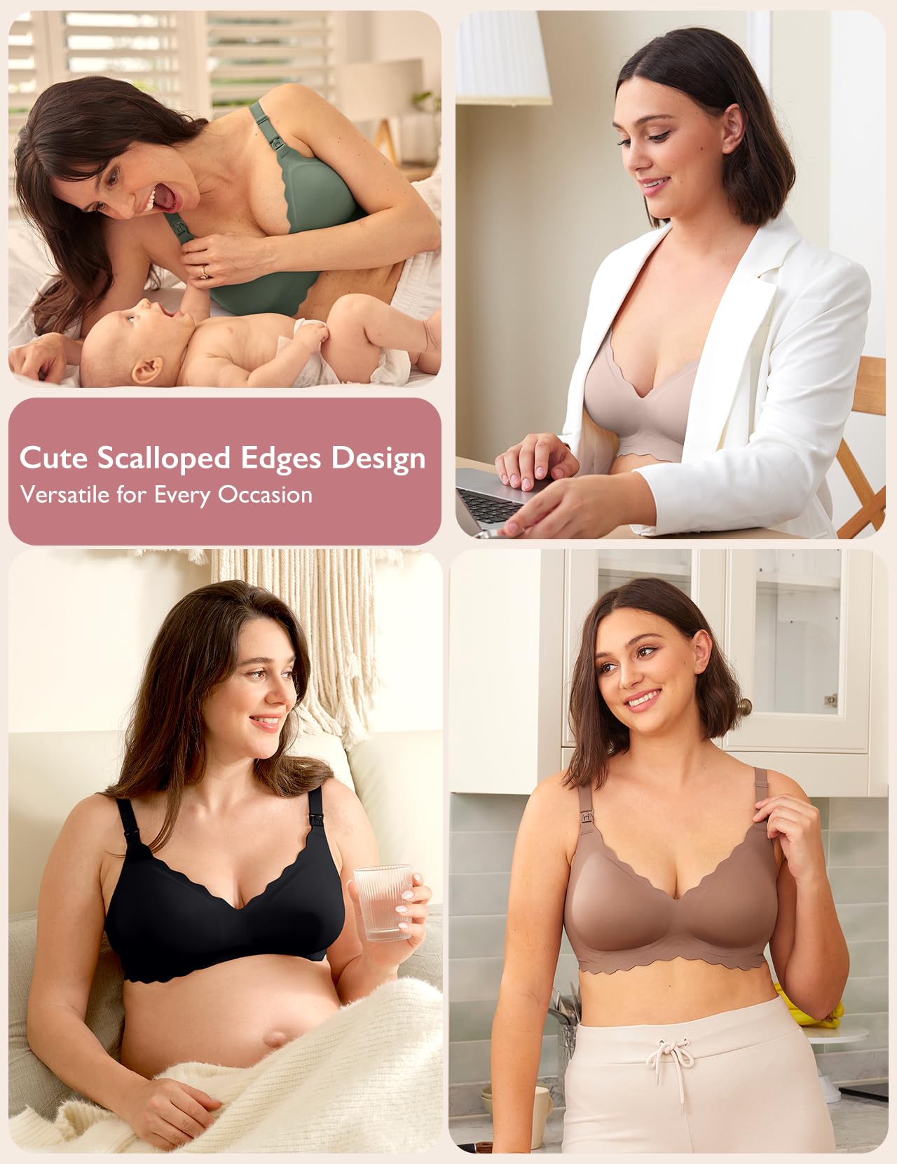 Foto 5 | Sujetador De Lactancia Momcozy Seamless Para Embarazo Y Maternidad Inalámbrico - Venta Internacional.