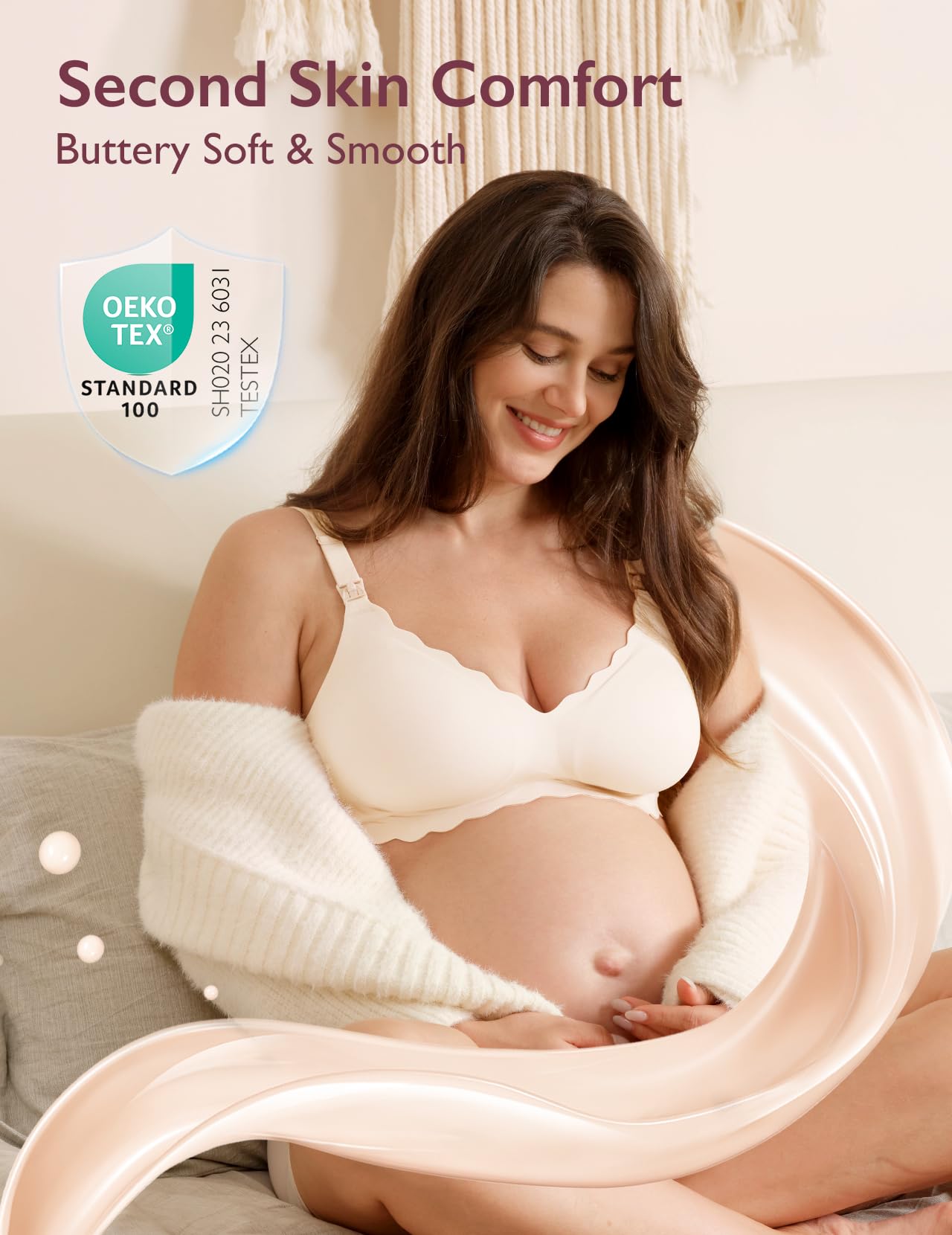 Foto 3 pulgar | Sujetador De Lactancia Momcozy Seamless Para Embarazo Y Maternidad Inalámbrico - Venta Internacional.