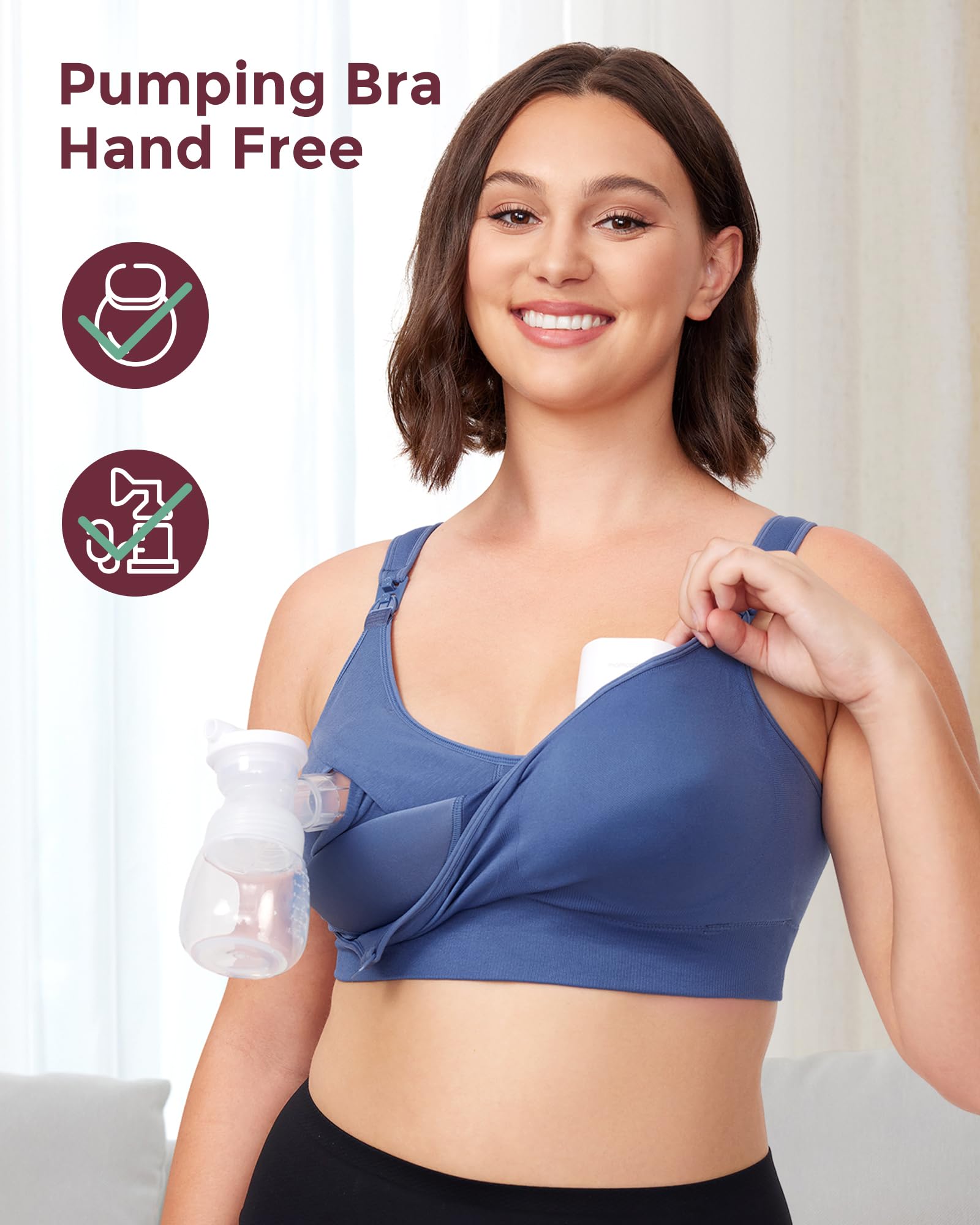 Foto 4 pulgar | Sujetador Momcozy Lycra Manos Libres Para Amamantar - Venta Internacional.