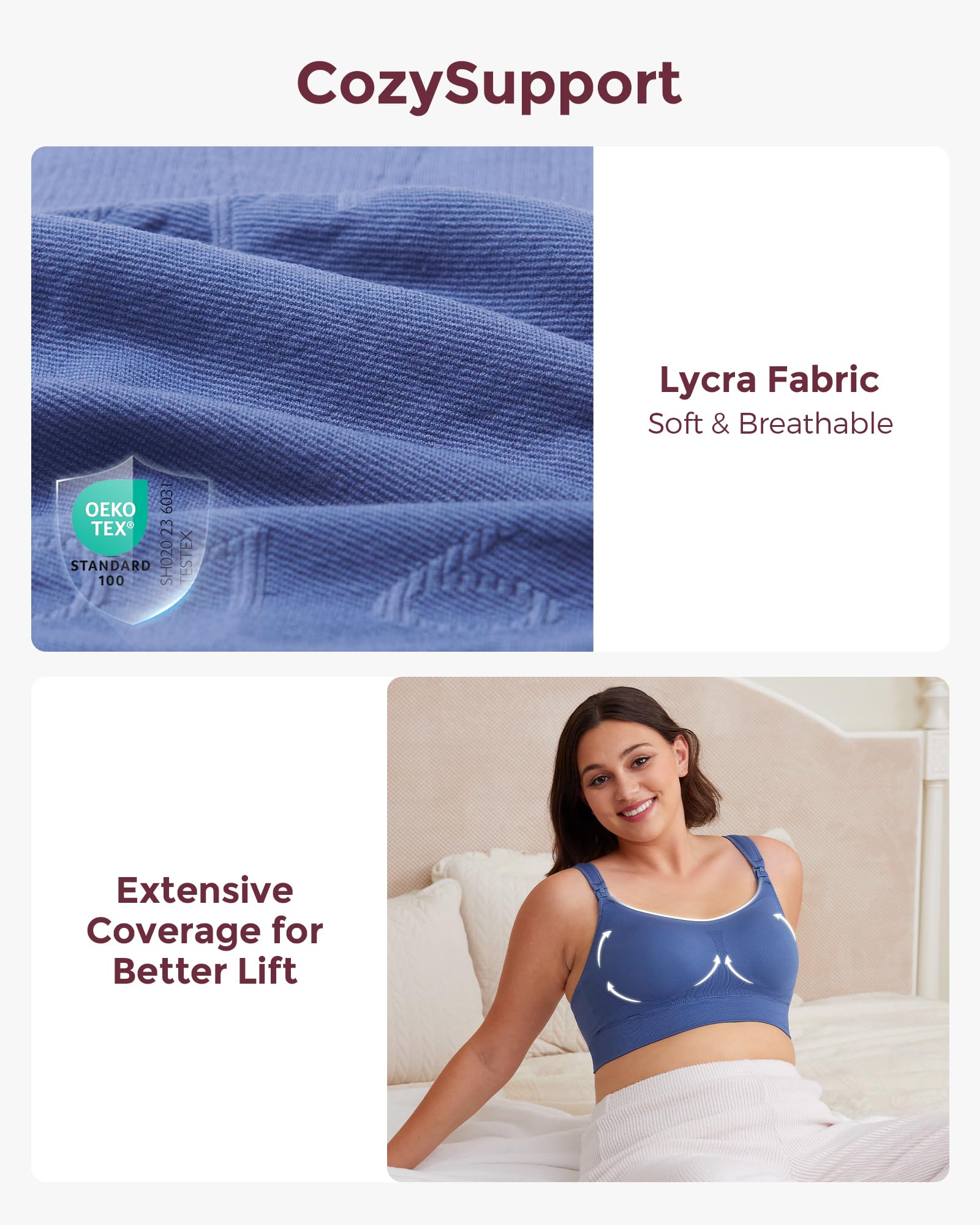Foto 7 | Sujetador Momcozy Lycra Manos Libres Para Amamantar - Venta Internacional.