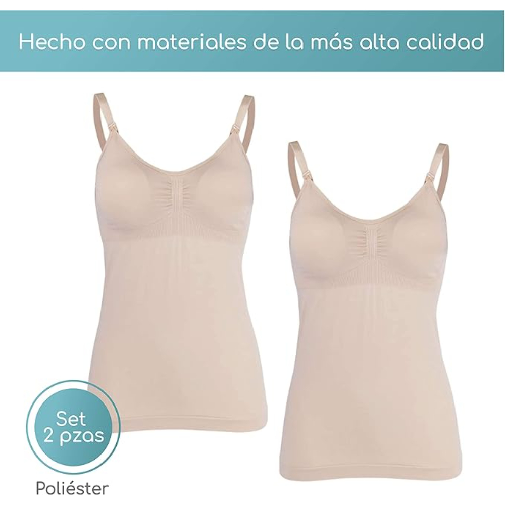 Foto 5 pulgar | Set De 2 Blusas De Lactancia