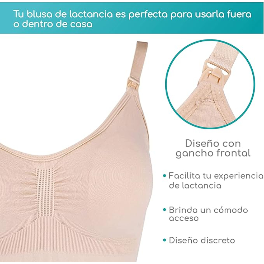 Foto 6 pulgar | Set De 2 Blusas De Lactancia