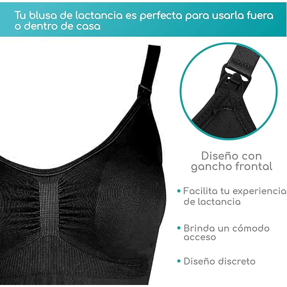 Foto 7 pulgar | Set De 2 Blusas De Lactancia