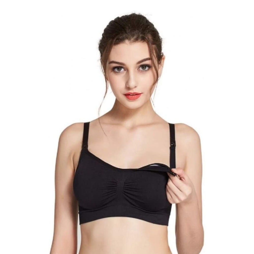 Brasier de Lactancia Bellati 340 color Negro Tirantes Desmontables