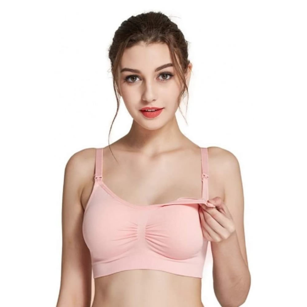 Brasier de Lactancia para Maternidad 340 color Rosa Tirantes Desmontables