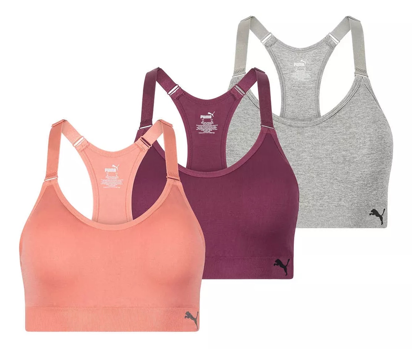 Tops Deportivos Puma 3 Piezas para Mujer