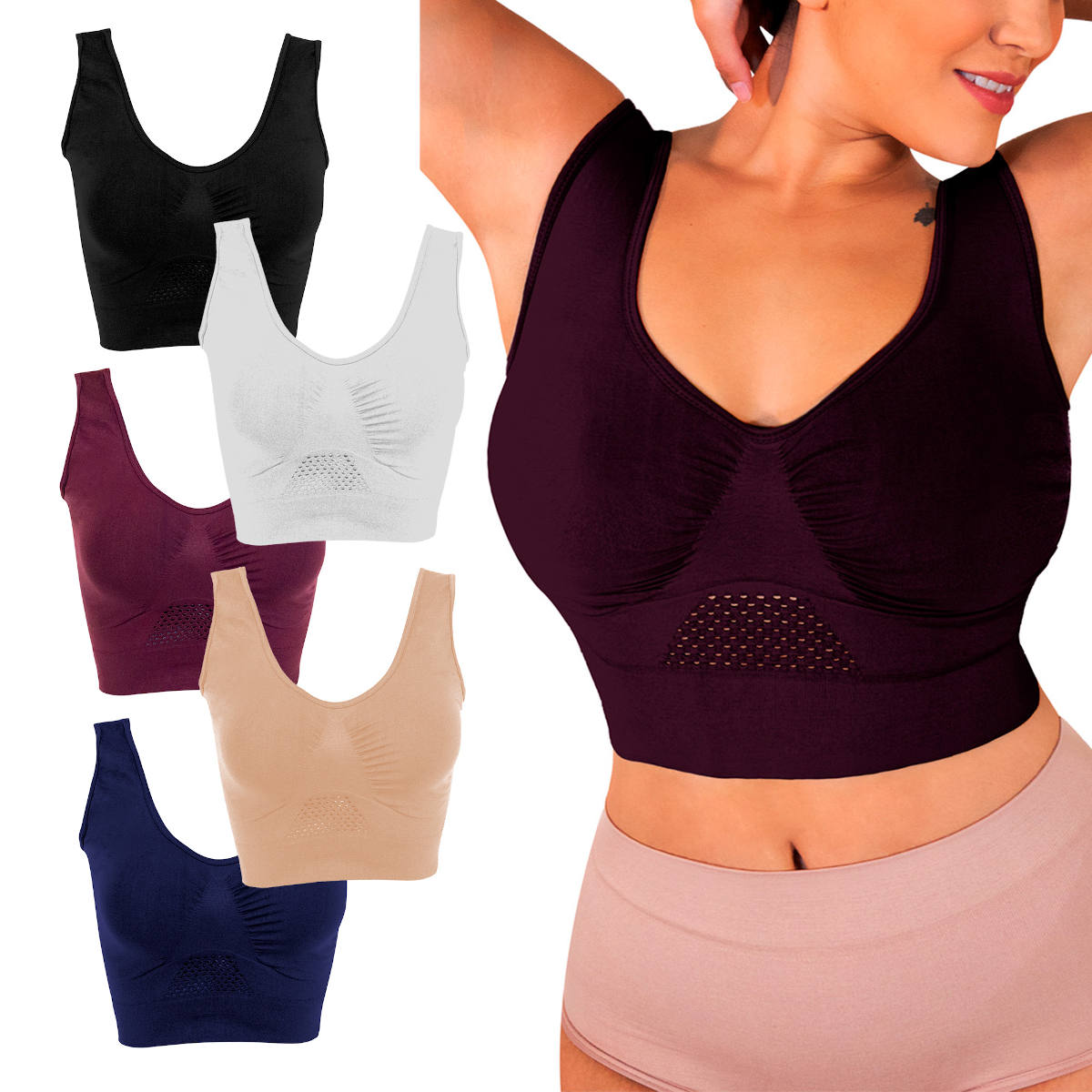 Foto 2 pulgar | Bra Fresh Control I Love Shape 2024 T-S 5 Piezas