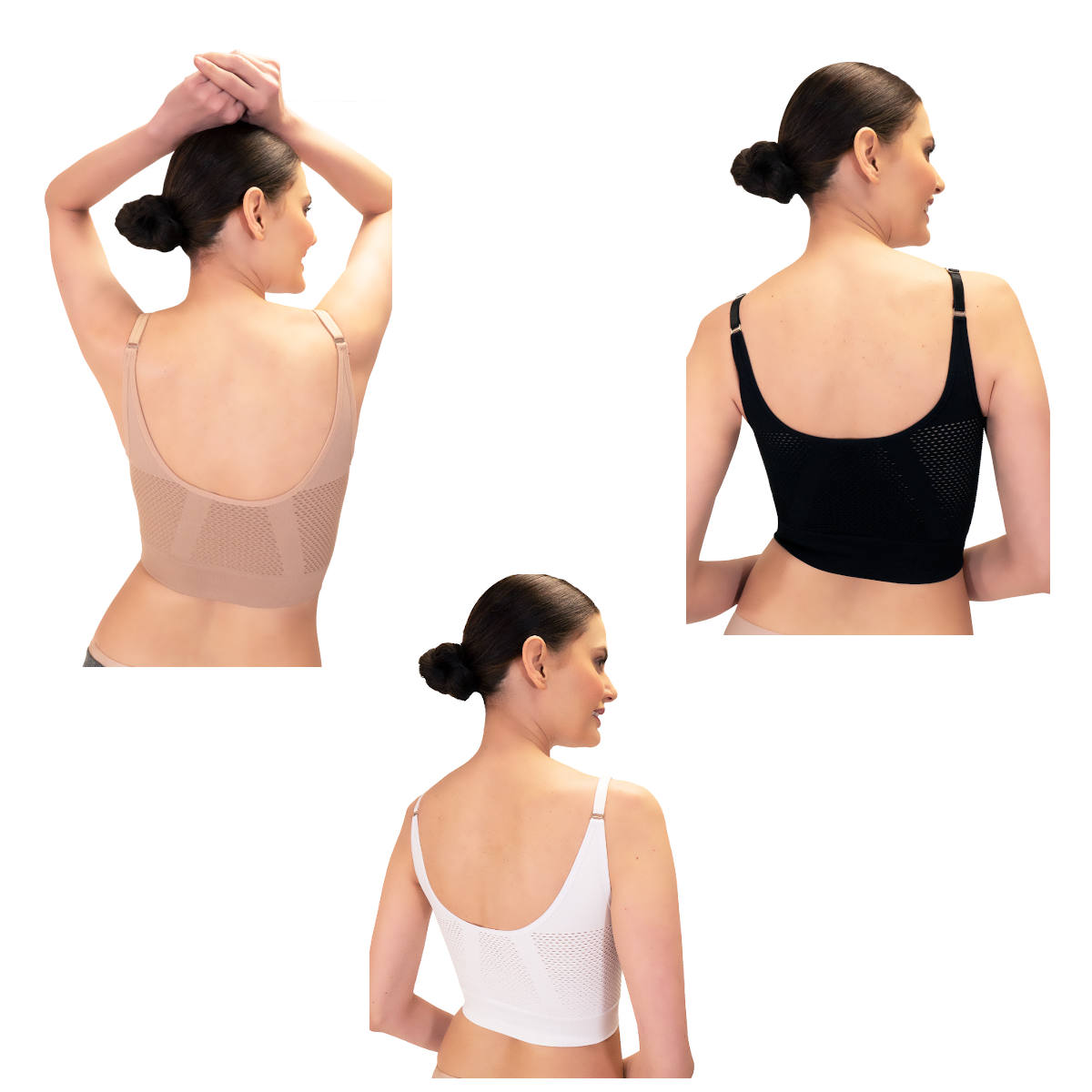 Foto 3 pulgar | Kit 3 Fresh Bra con Tirantes Ajustables I Love Shape 2087