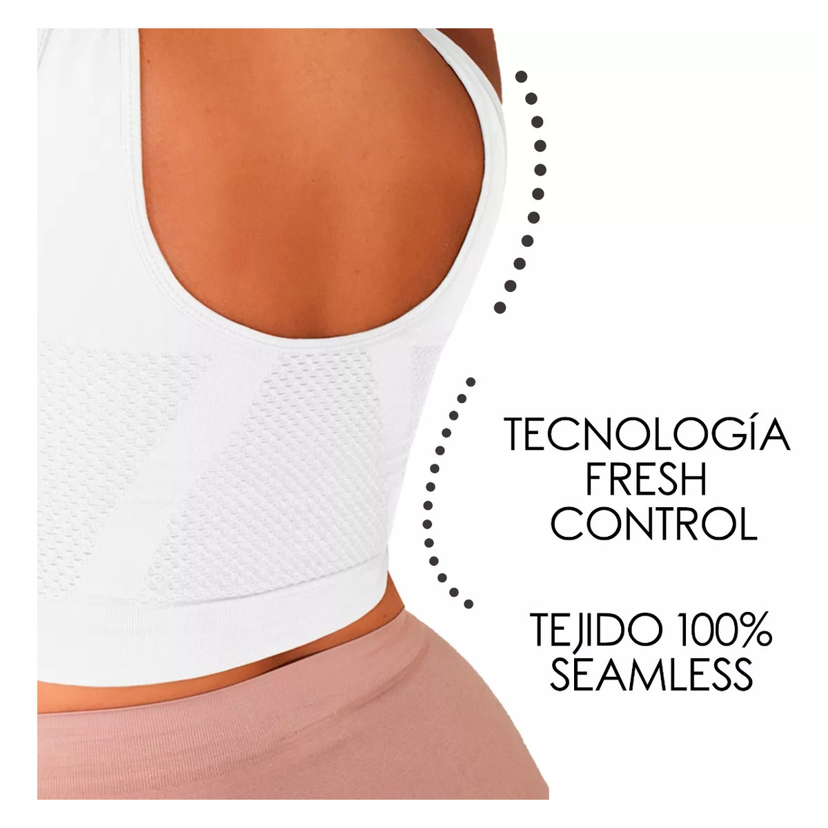 Foto 6 pulgar | Set de Top para Dama 1 de Control + 1 de Descanso + Panty de Regalo Blanco I Love Shape