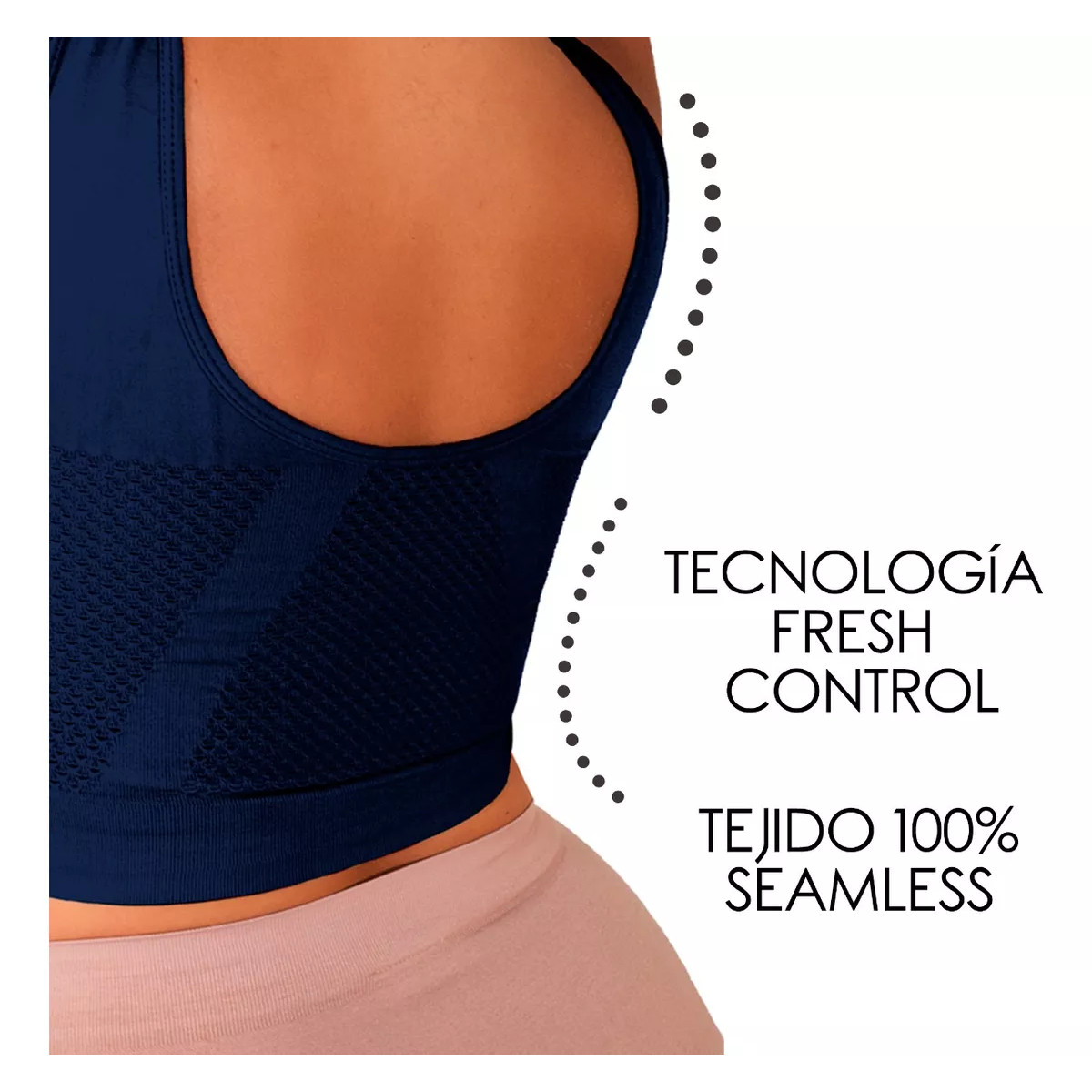 Foto 6 pulgar | Kit 2 Bra Fresh I Love Shape M2224+2024 color Azul 1 de Control más 1 de Descanso y Panty de Regalo