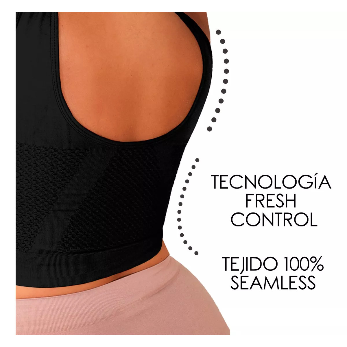 Foto 6 pulgar | Kit 2 Bra Fresh: 1 De Control + 1 De Descanso Y Panty De Regalo Negro I Love Shape M2224+2024 Xxg