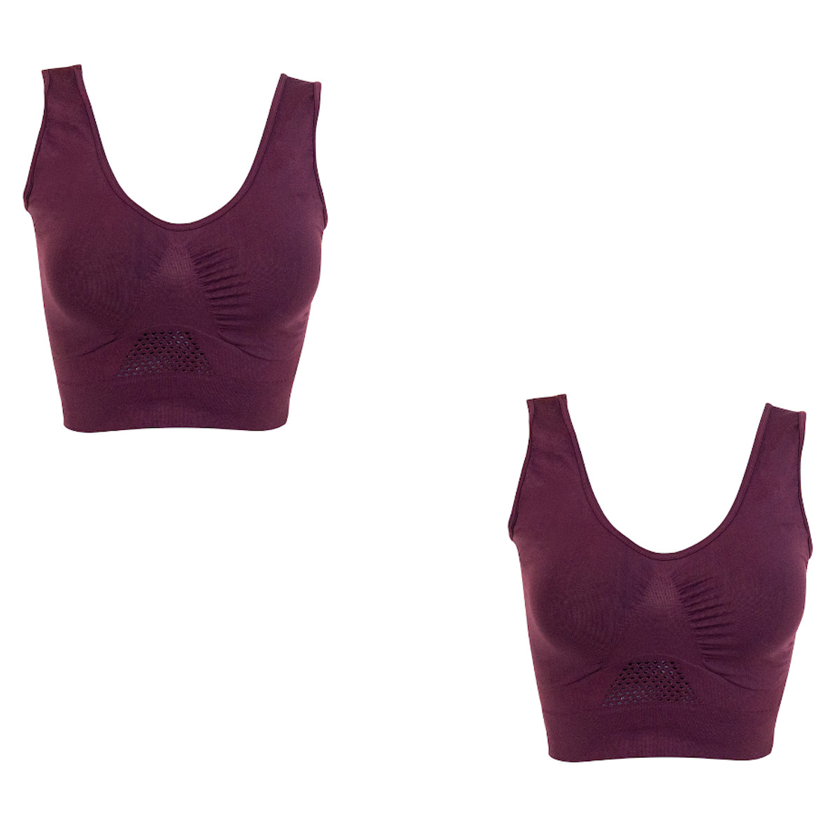 Foto 2 pulgar | 2 Brasier Fresh y un Panty I Love Shape M2224+2024 color Vino para Mujer