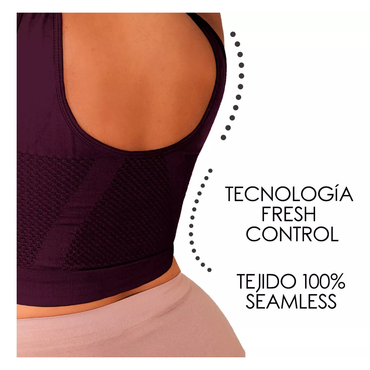 Foto 6 pulgar | 2 Brasier Fresh y un Panty I Love Shape M2224+2024 color Vino para Mujer