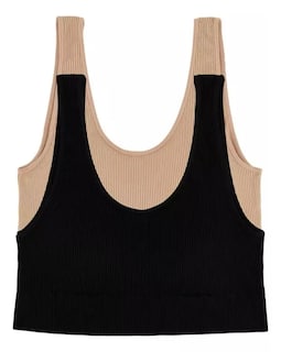 Foto 1 | Top Gap Body Bra Mujer 2 Pack Seamless Brasier Copas Removibles Azul Rosa