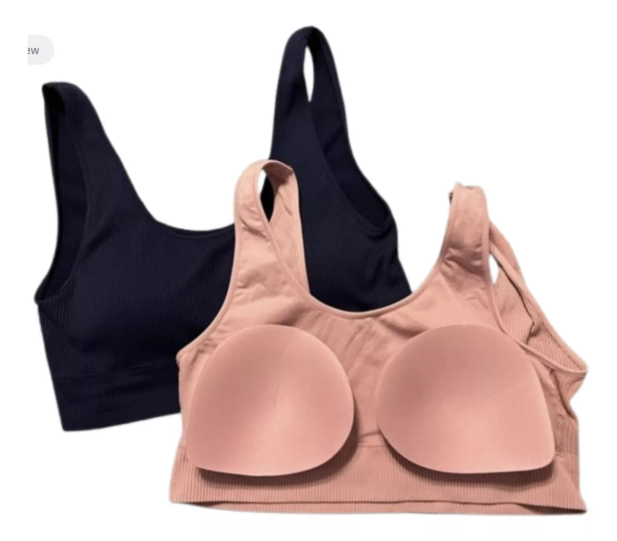 Foto 5 pulgar | Top Gap Body Bra Mujer 2 Pack Seamless Brasier Copas Removibles Azul Rosa