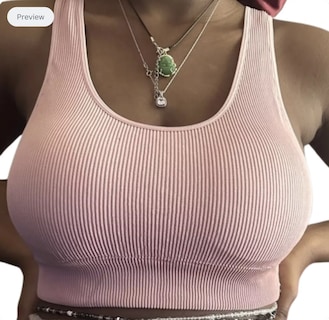 Foto 5 | 2 Tops Gap Body Seamless Bra Dama Brasier Copas Removibles Oscuro
