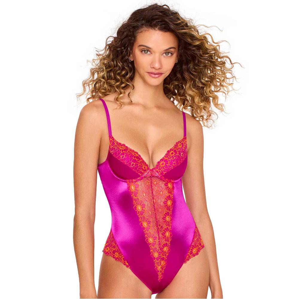 Babydoll Teddy Ilusión 71064 Fucsia Oscuro $639