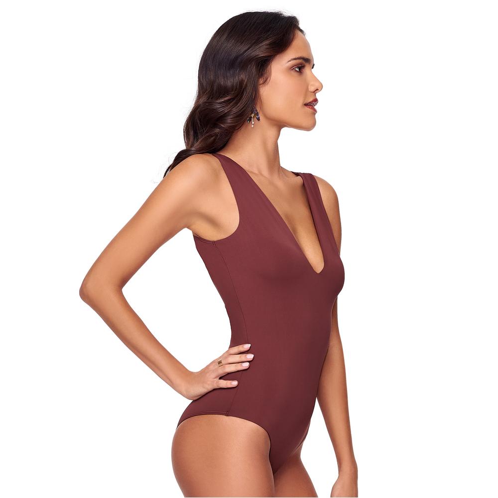 Foto 2 | Body Ilusión Marrón para Mujer