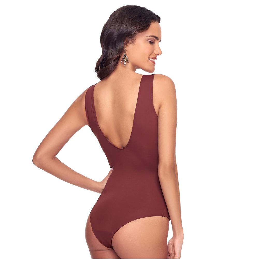 Foto 4 | Body Ilusión Marrón para Mujer