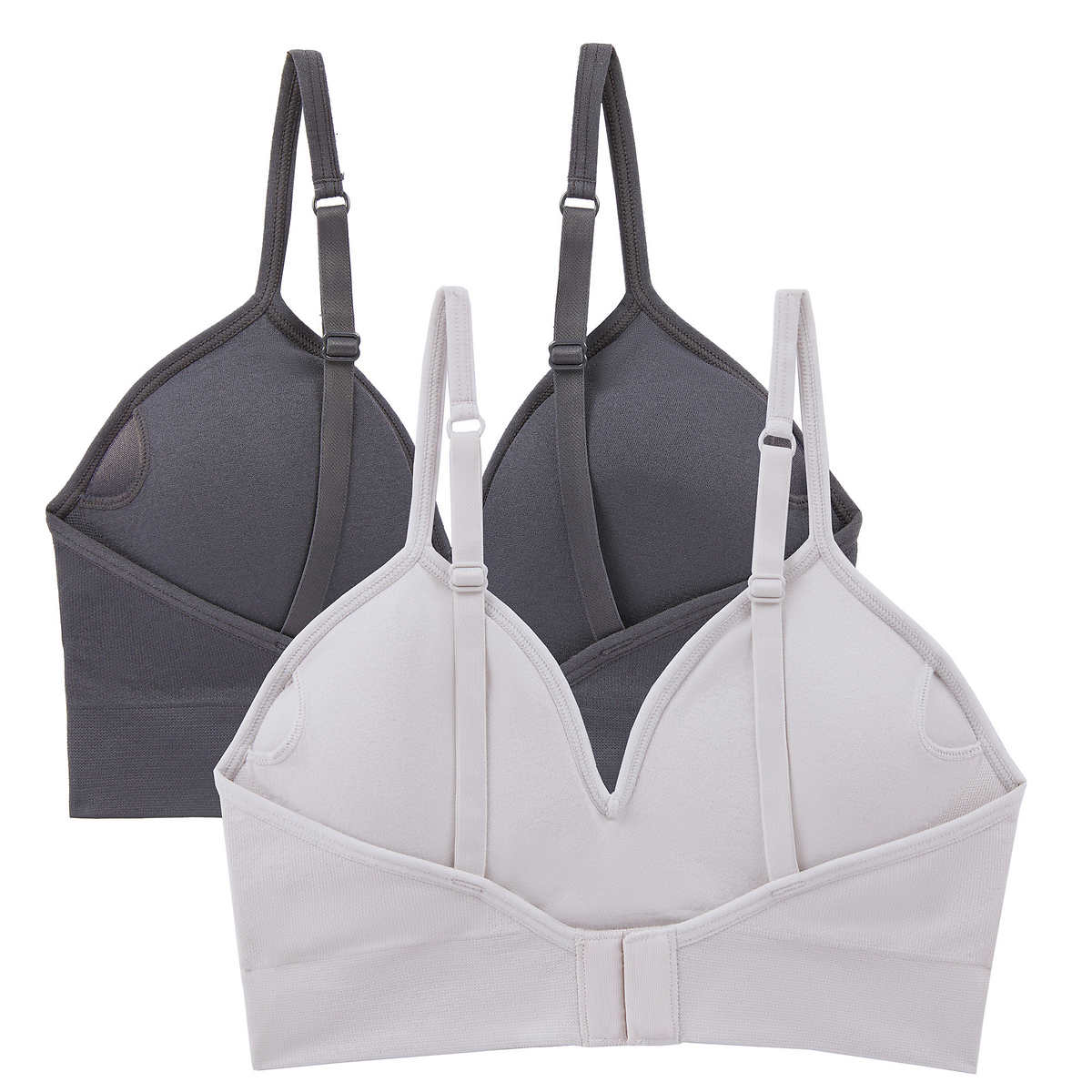 Foto 8 pulgar | Brasier DKNY 2 Pack Seamless Stretch Bra Azul y Gris para Mujer