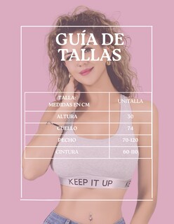 Foto 8 | Bra Mujer Con Copas Push Up Peto Medio Bra-1004 Gris Claro Comodidad Sin Varilla