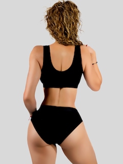 Foto 3 | Set De Lencería Mujer Brasier Y Calzón Cómodo Casual Set.i-1006 Negro Juego De Ropa Interior Dama