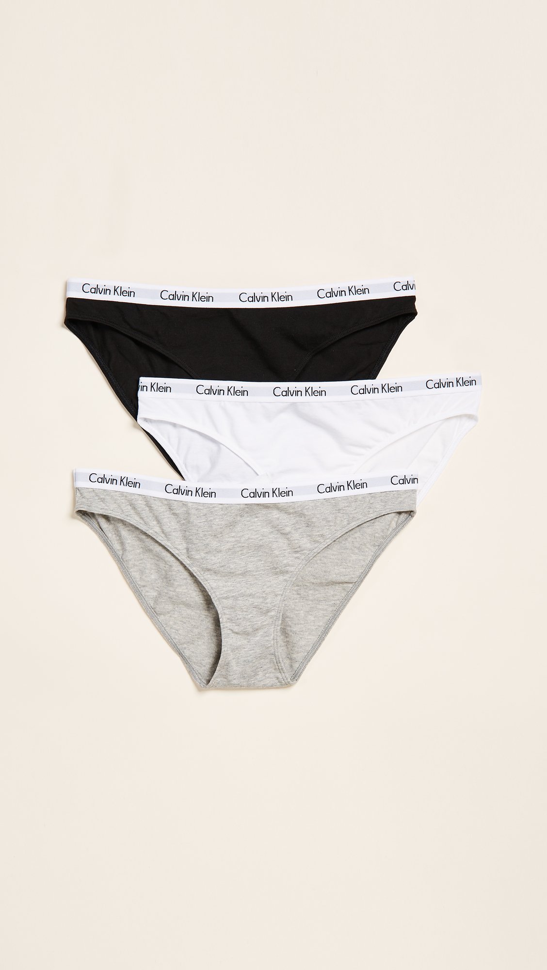 Foto 3 pulgar | Bragas Calvin Klein Carousel de Algodón para Mujer 3 Piezas - Venta Internacional