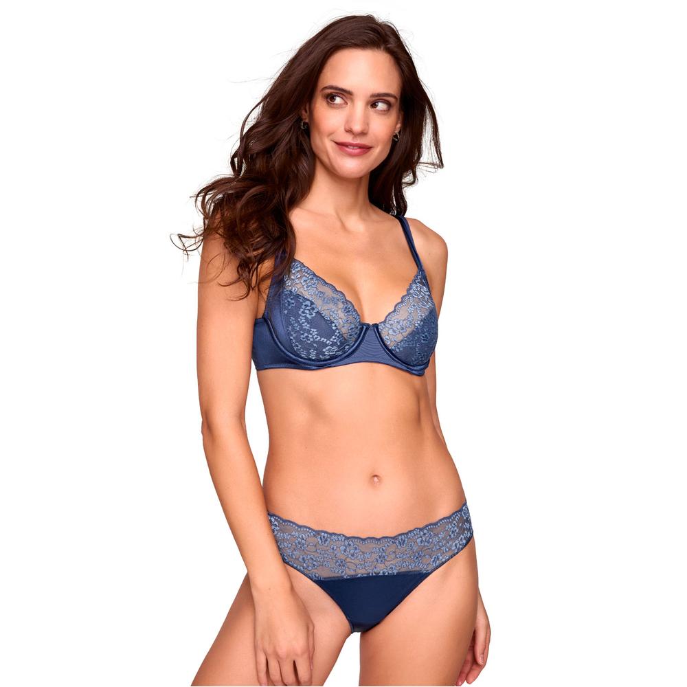 Foto 2 pulgar | Bikini Ilusión 78089 Azul Marino
