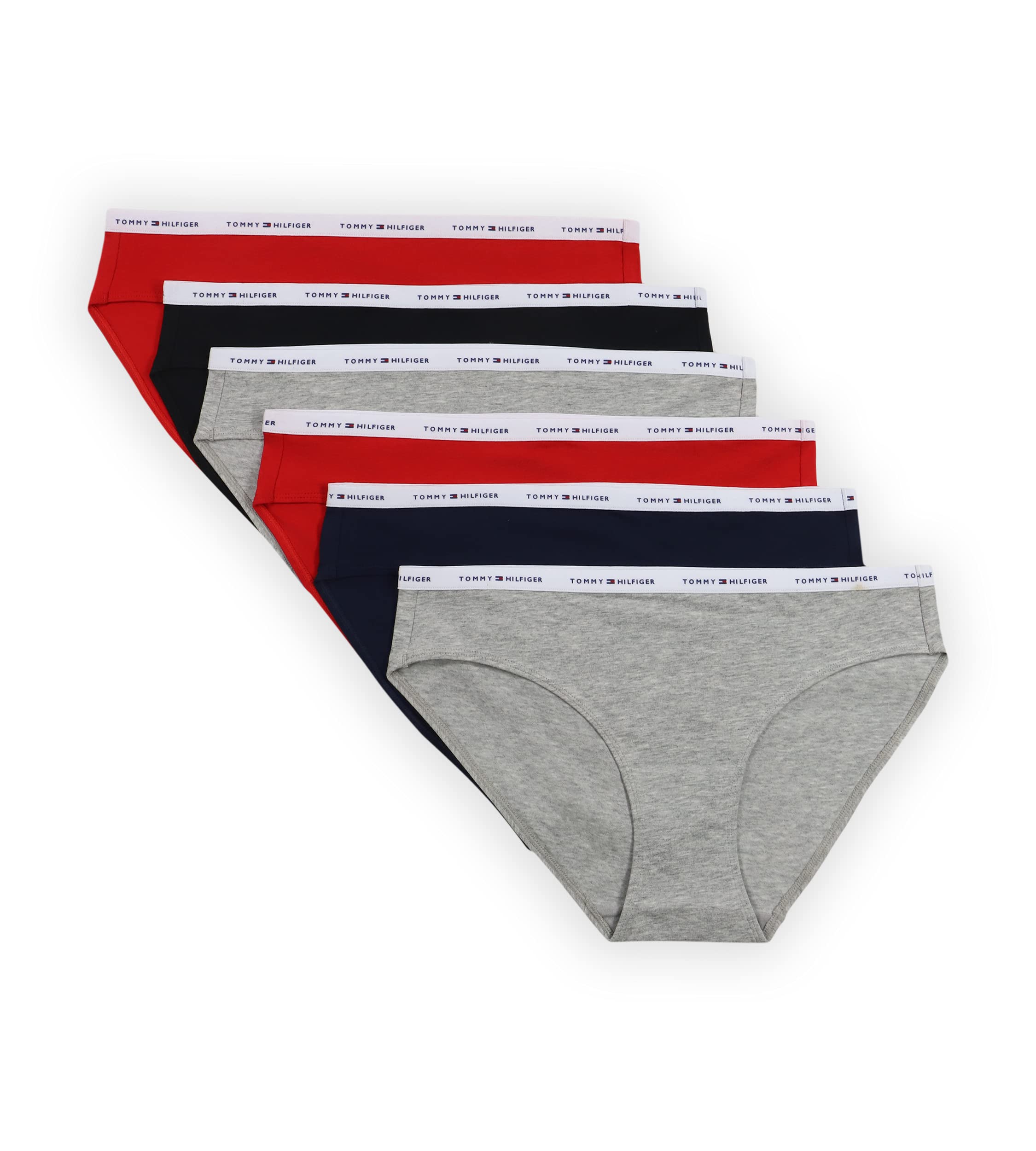 Foto 2 pulgar | Braguitas Tommy Hilfiger De Algodón Para Mujer, Paquete De 6, Talla M - Venta Internacional.