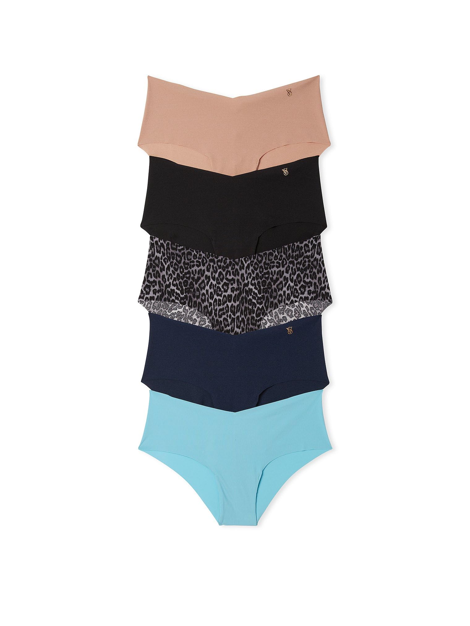 Foto 2 pulgar | Pack De Braguitas Victoria's Secret No Show Cheeky Para Mujer, Paquete De 5 - Venta Internacional.