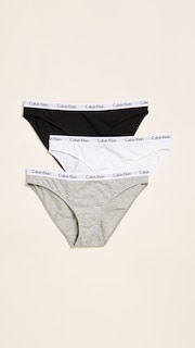 Foto 2 | Braguitas Calvin Klein Carousel Logo Carousel Bikini De Algodón Elástico - Venta Internacional.