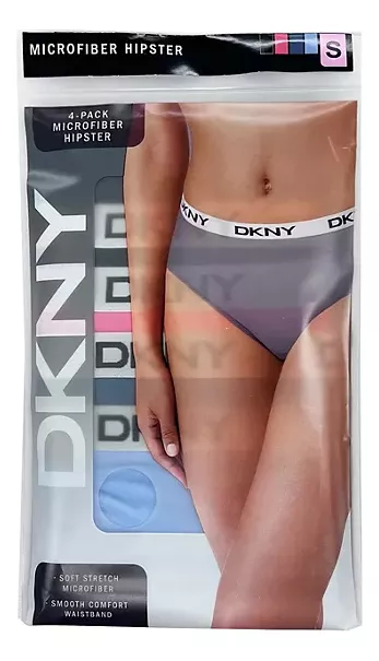 Foto 2 | Calzon Dkny Mujer Hipster 4 Pack Microfibra Fashion Pack