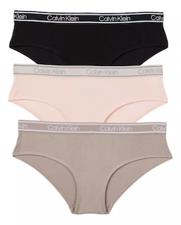 Foto 1 | Calzones Calvin Klein Mujer 3 Pack Suave, Elástico Y Cómodo