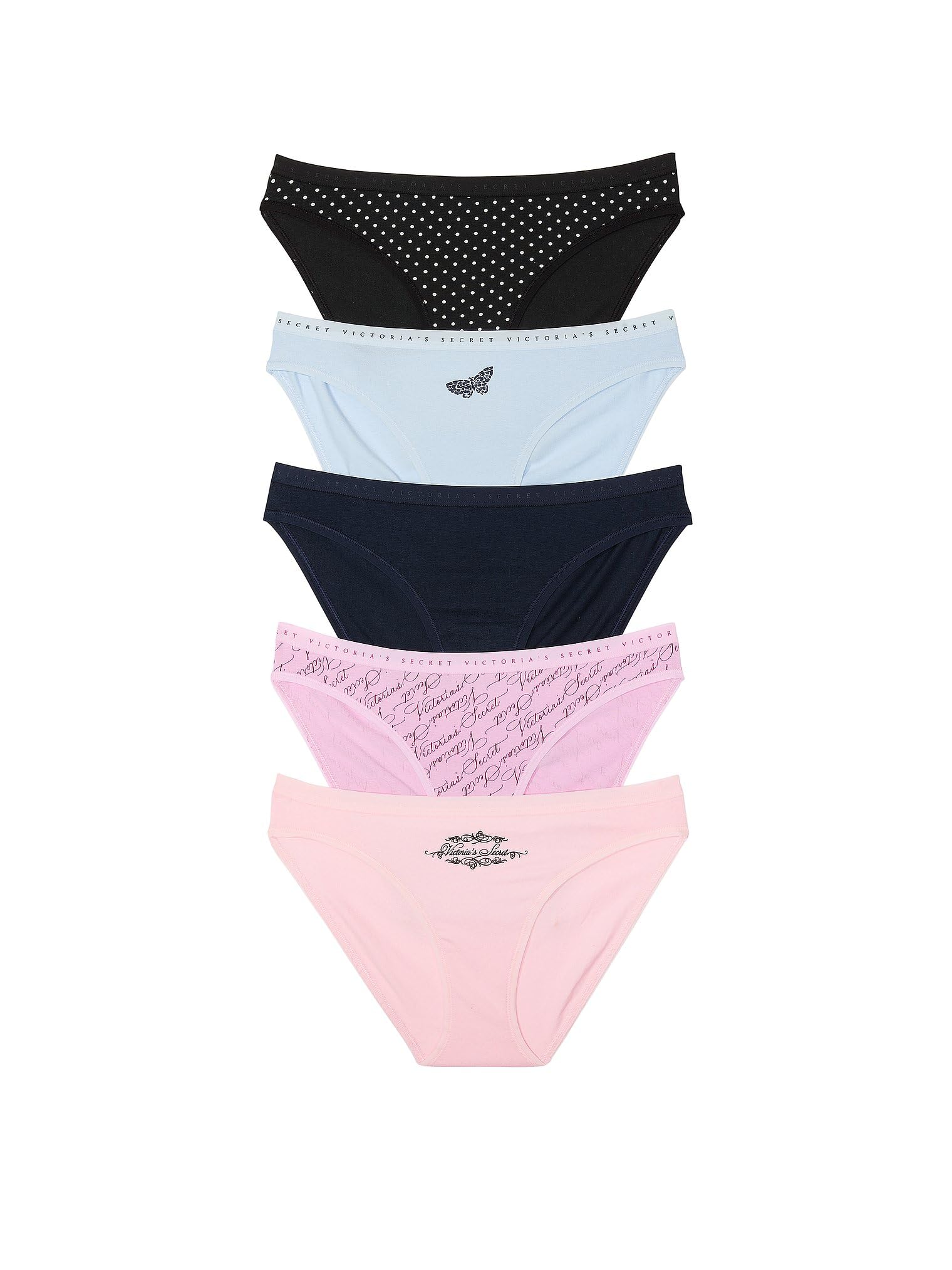 Bikini De Algodón Victoria's Secret De Cobertura Moderada - Venta Internacional.