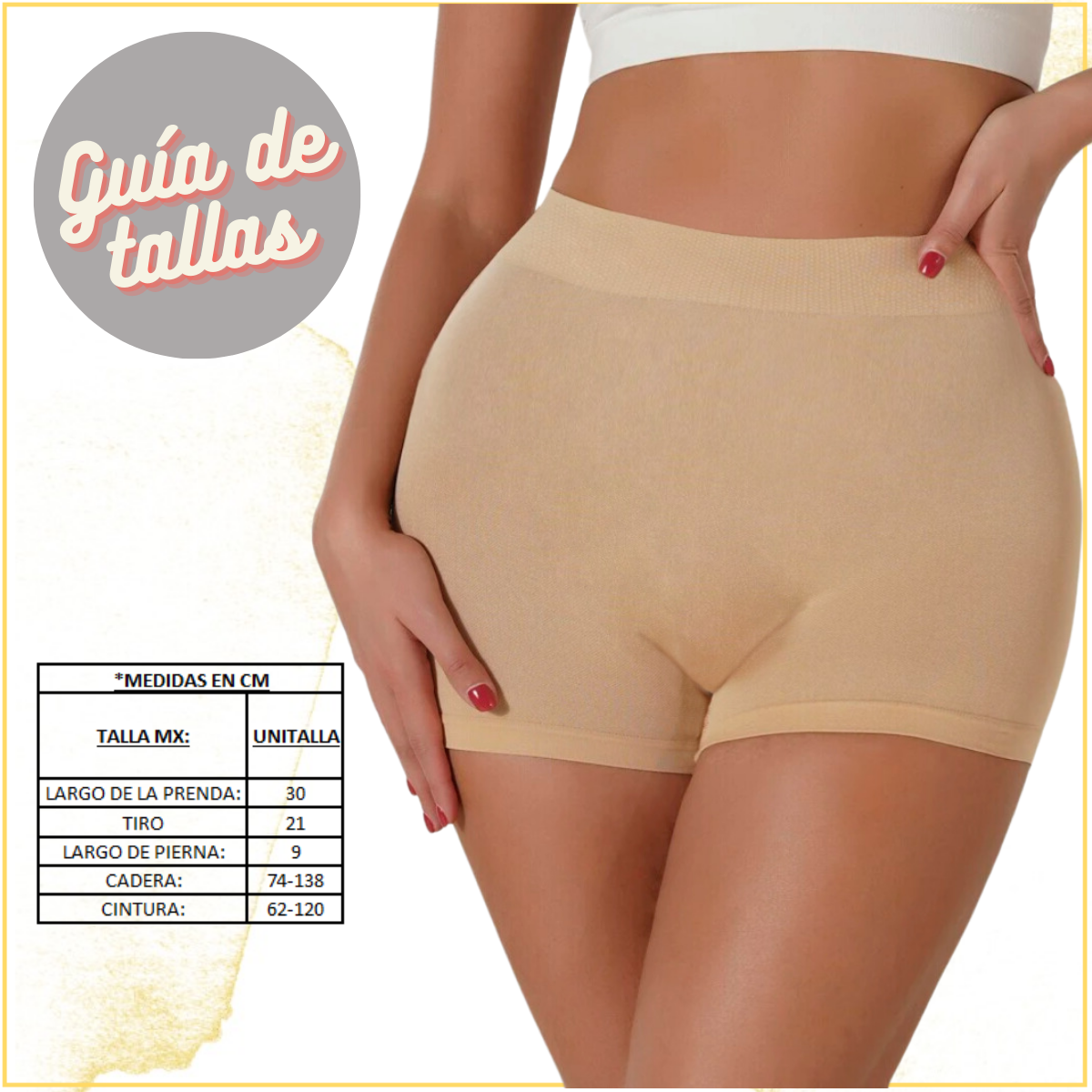 Foto 6 | Set De 2 Panty Fajas Boxer De Mujer Cyf-08 Negro Y Nude Levanta Gluteos