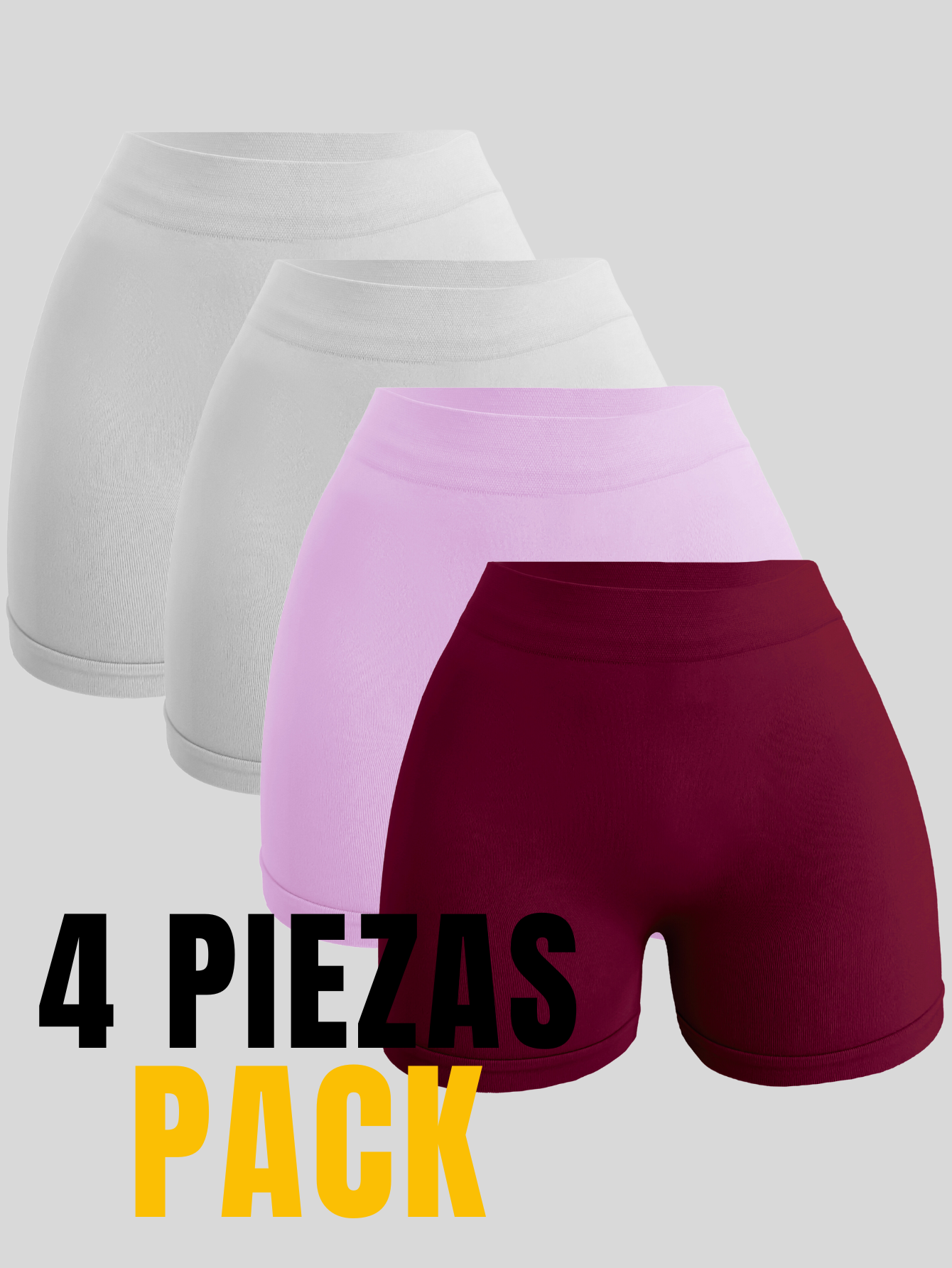 Foto 7 pulgar | Set de 4 Bóxers Short SH-019-PX4 Varios Colores
