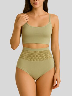 Foto 2 | Set 2 Panty Faja Mujer Cyf-010-px2 Verde Y Amarillo Moldeadora Con Compresión Zonal